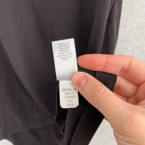 Athleta Cloudlight Twist Back Tank Top Size XS Black Soft Stretch Active Long - Picture 4 of 9